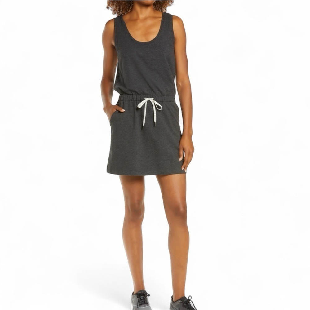 ZELLA Gwen Ponte Knit Tank Dress - Grey Dark Heather XXL